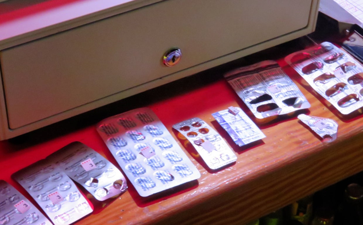 Los fármacos que la Policía encontró en el bar de Sant Andreu