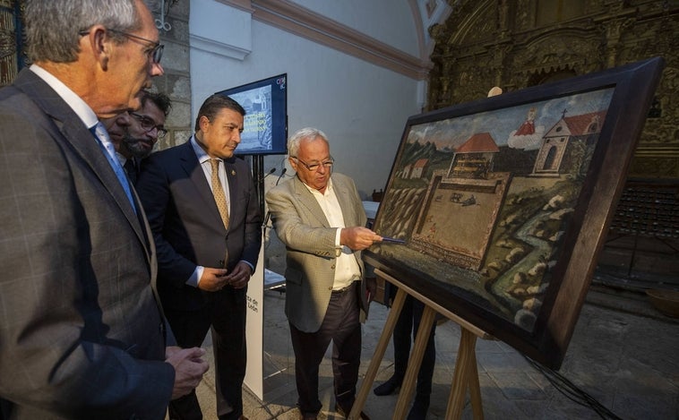 La pintura de Nuestra Señora de Rihondo con escena taurina vuelve a la Sierra de Ávila tras su restauración