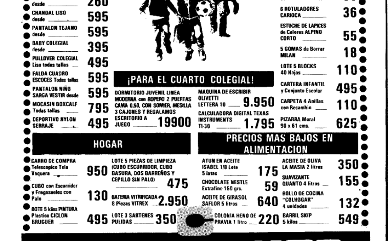 Imagen - Página publicitaria en un ejemplar de ABC de 1982