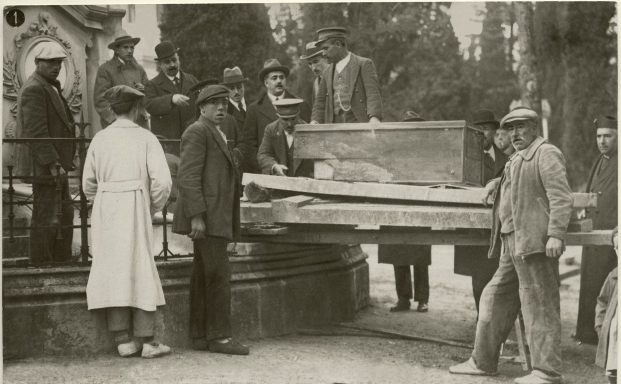 Traslado de los restos de Goya hasta San Antonio de La Florida, en 1919