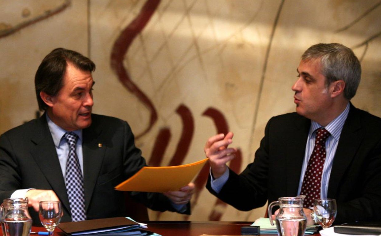 El expresidente de la Generalitat Artur Mas y el exconseller de Justicia Germà Gordó en una imagen de archivo