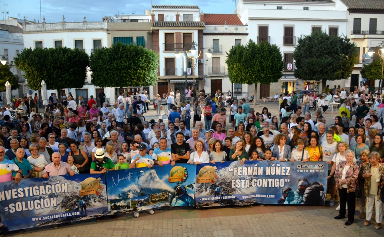 Miguel Ángel Roldán en el homenaje realizado por el pueblo de Fernán Núñez