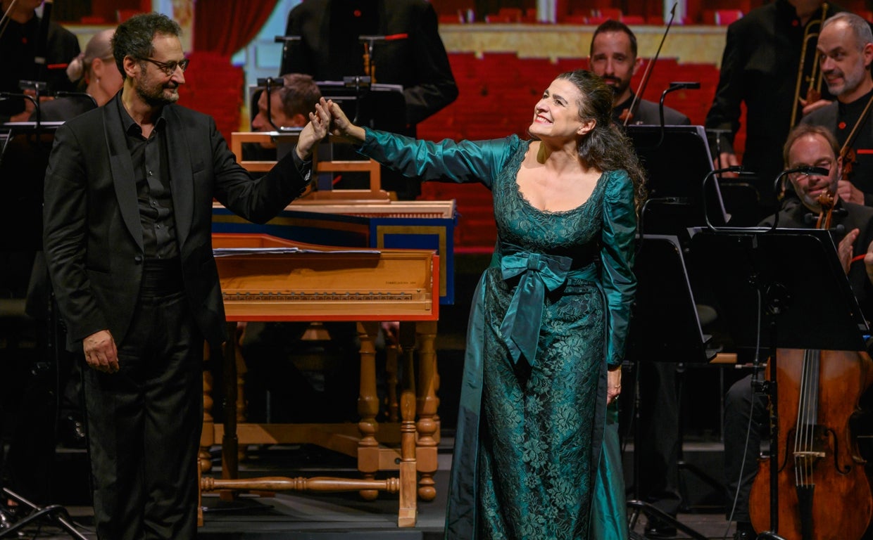 Bartoli y Capuano, al final del recital