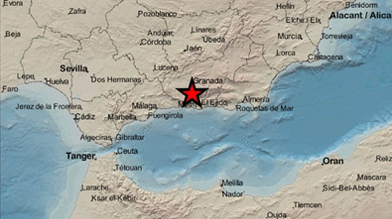 Granada tiembla con un terremoto de 2,6 grados
