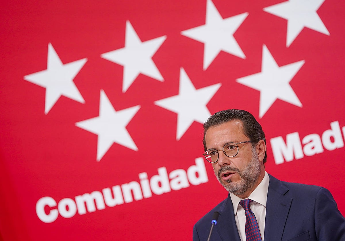 El consejero de Economía y Hacienda, Javier Fernández-Lasquetty