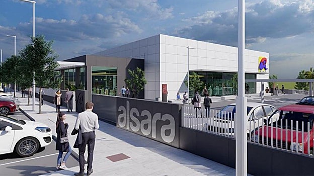 Infografía de la superficie comercial que abrirá Alsara