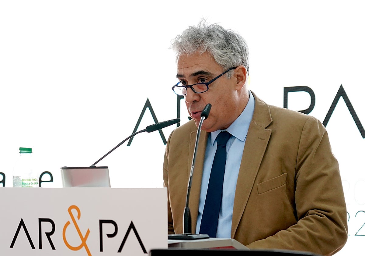 El director general de Patrimonio Cultural, Juan Carlos Prieto, presenta los resultados de la 13 Bienal Ibérica de Patrimonio Cultural, 'AR&PA 13.0'