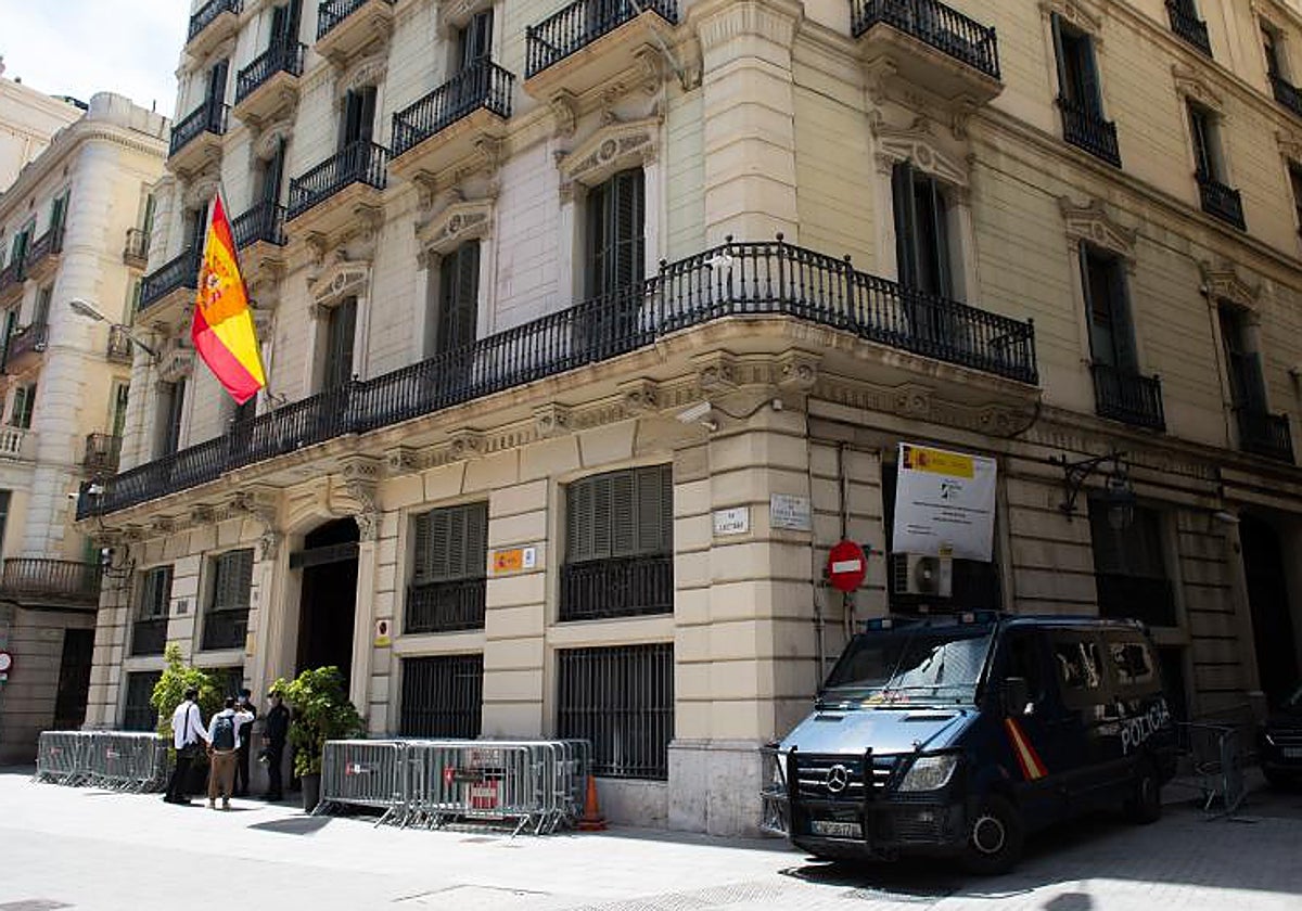 La Jefatura de la Policía Nacional en la Vía Layetana de Barcelona