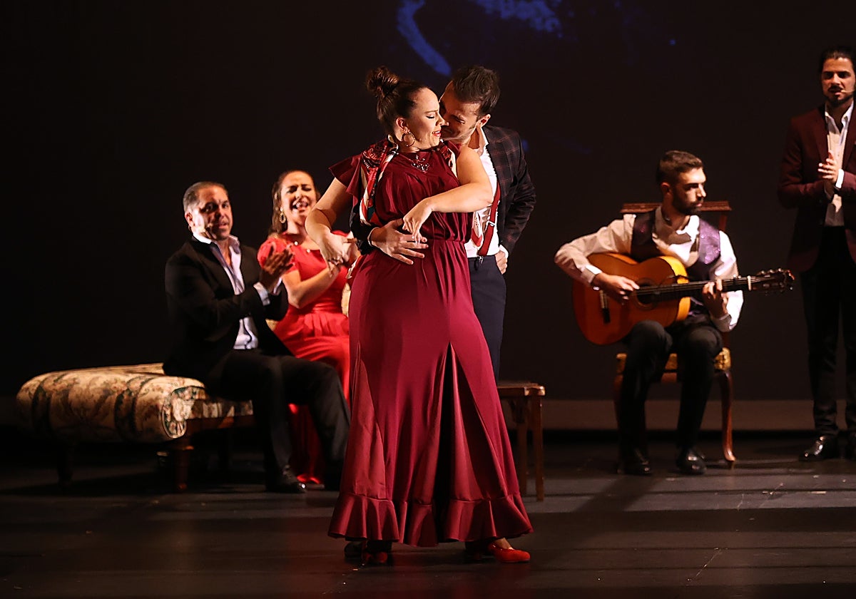 Un momento del espectáculo flamenco en el Gran Teatro