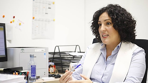 Cristina Ruiz, en un momento de la entrevista