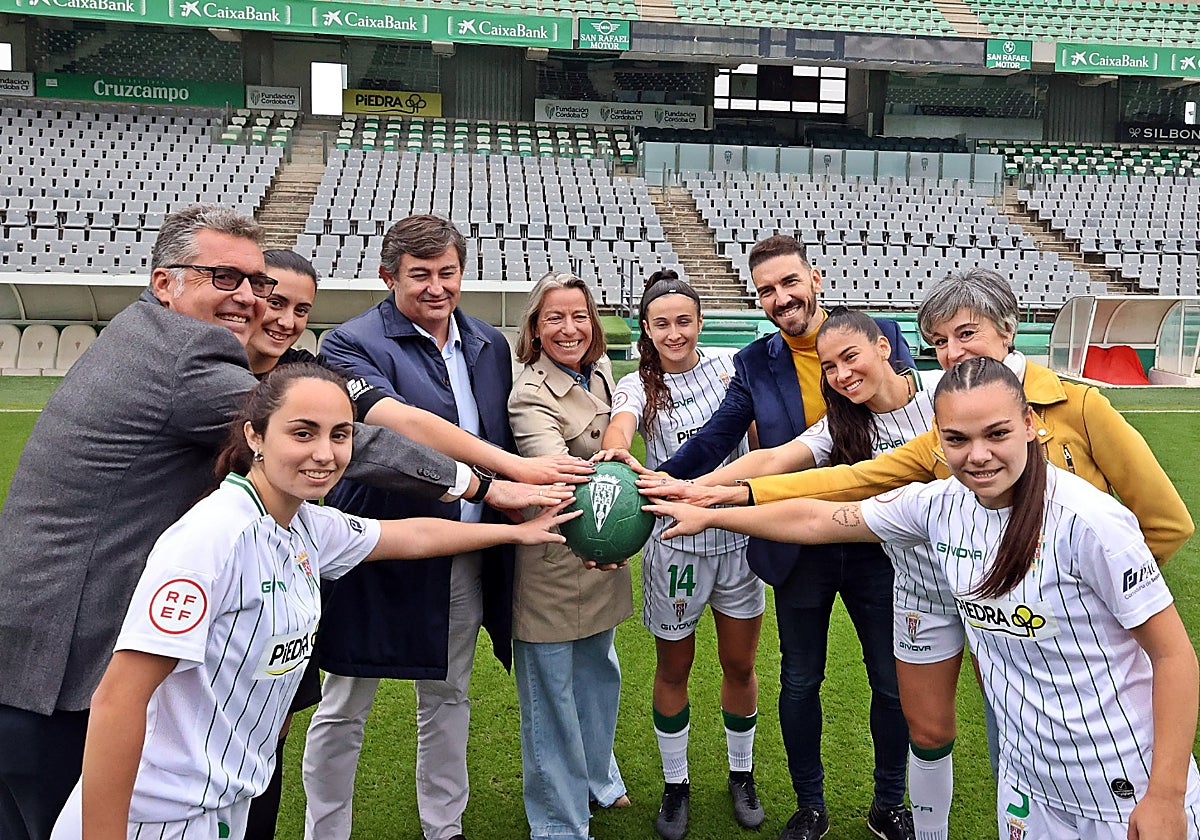Imagen de la presentación del partido de la Copa de la Reina