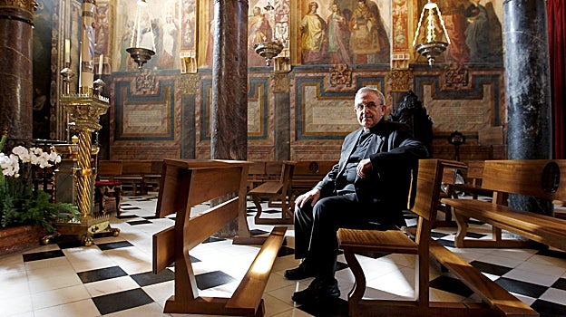 Manuel Pérez Moya, en la parroquia del Sagrario