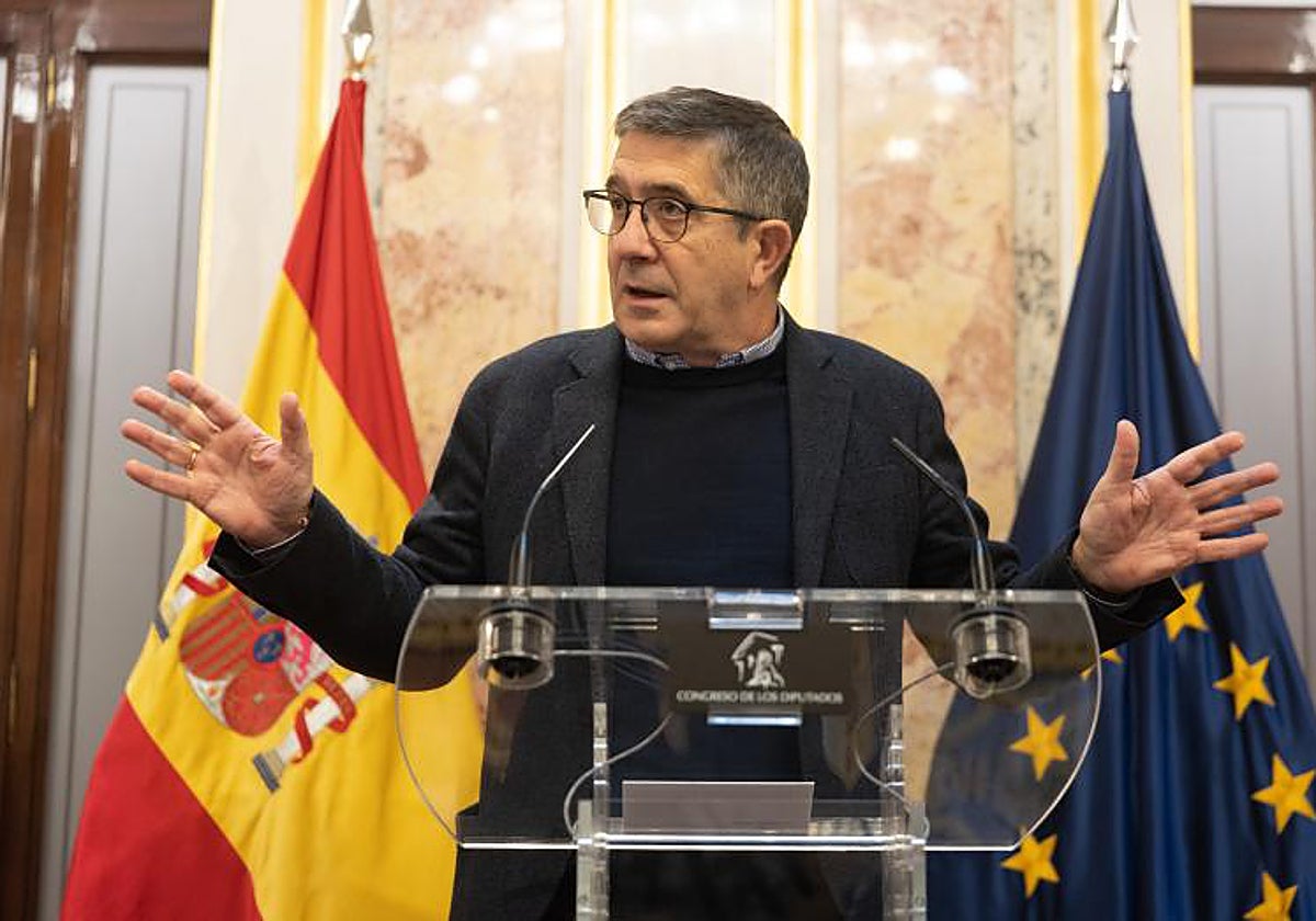 El portavoz del PSOE en el Congreso de los Diputados, Patxi López