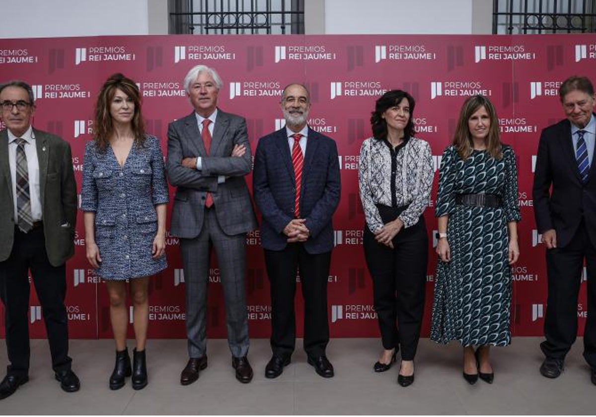 Imagen de los galardonados en los Premios Rey Jaime I 2022 en Valencia