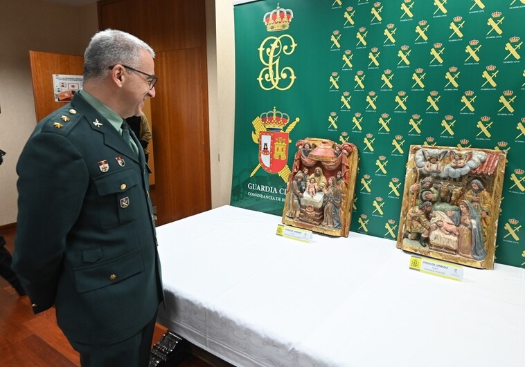 Recuperan dos altorrelieves robados hace 27 años en una ermita de Burgos