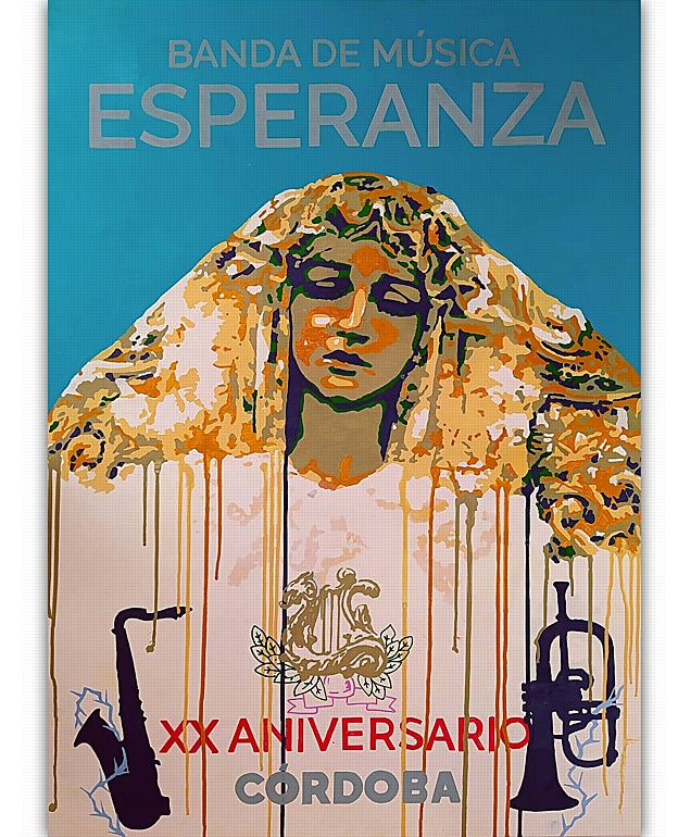 Cartel del vigésimo aniversario de la banda de la Esperanza
