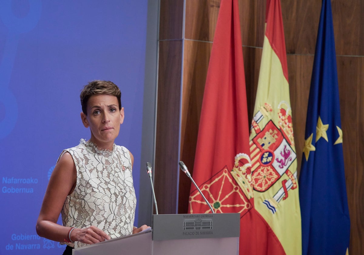 María Chivite (PSN), presidenta de Navarra