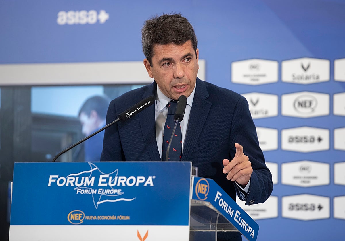 Carlos Mazón presenta sus credenciales en Madrid: «libertad a la valenciana» frente al «procés silencioso»