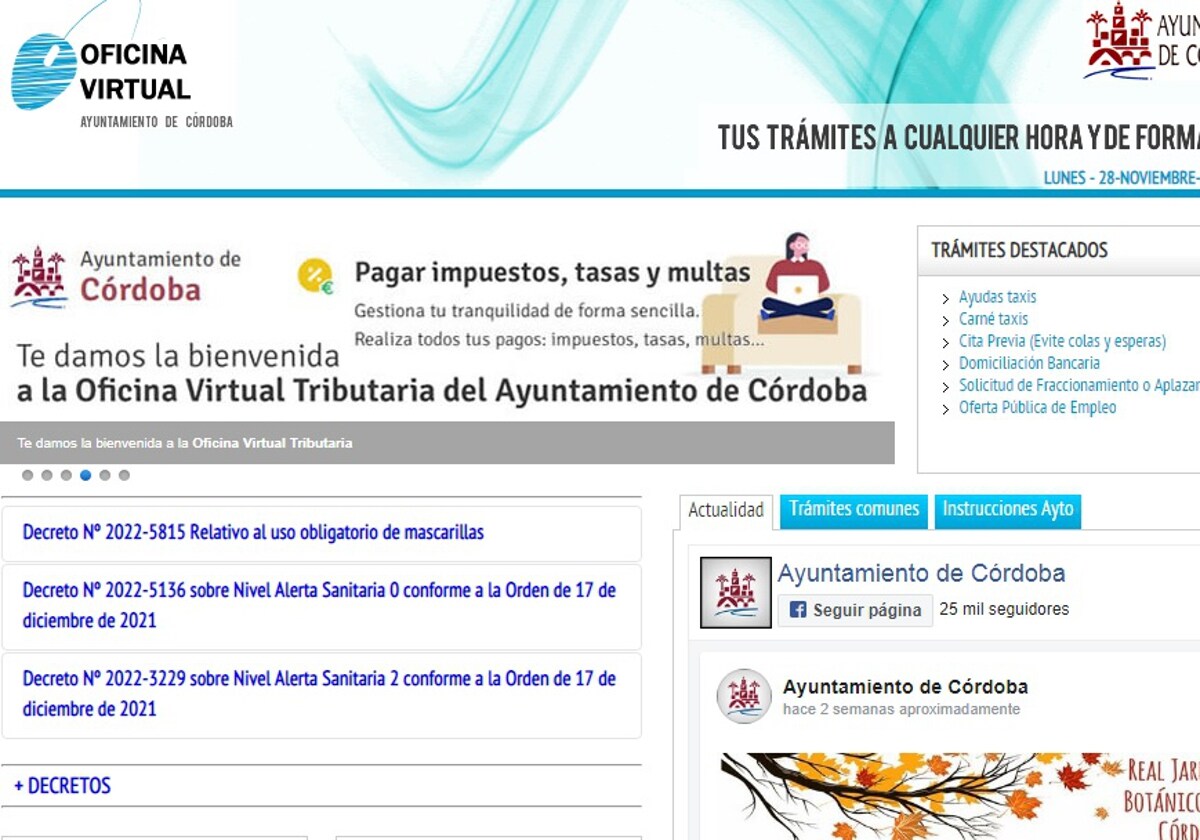 Oficina virtual del Ayuntamiento de Córdoba