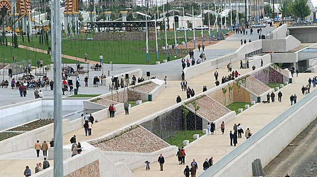 Inauguración del Balcón, en mayo de 2004