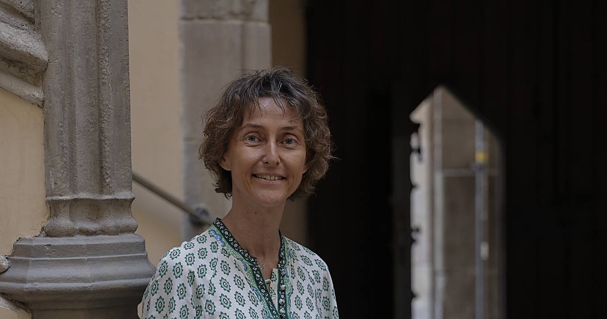 Laura Díez sale ayer del Consejo de Garantías Estatutarias (Barcelona)