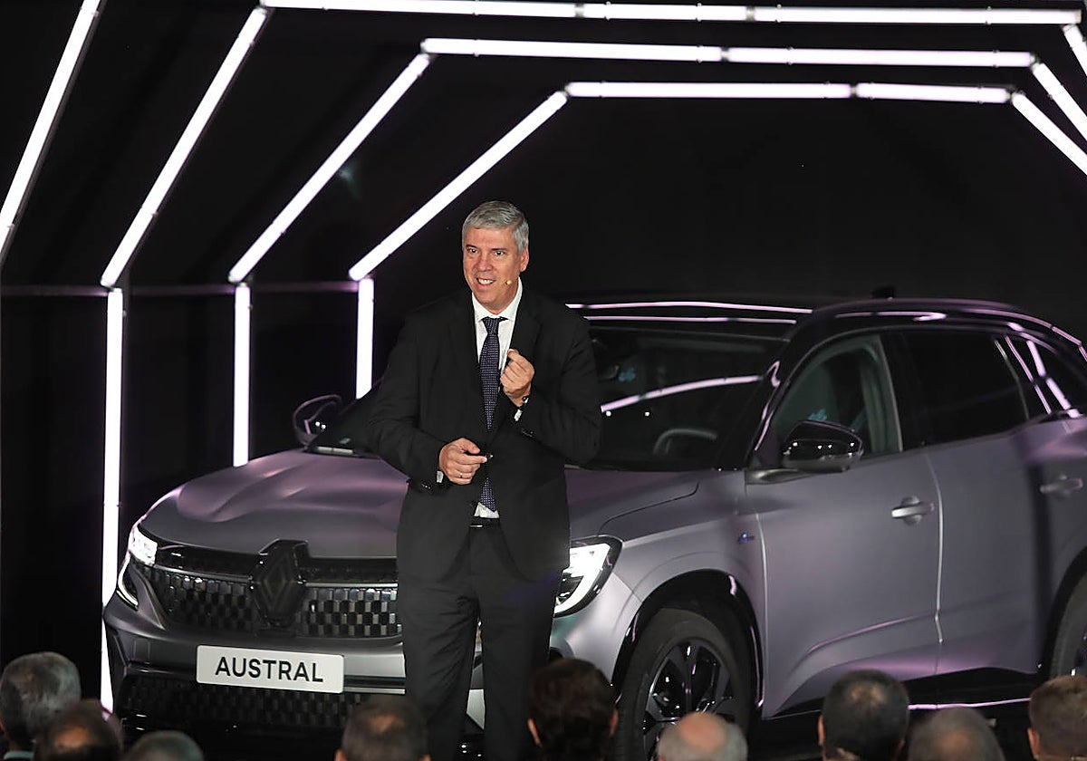 De los Mozos, durante la presentación del Renault Austral en la factoría de Palencia