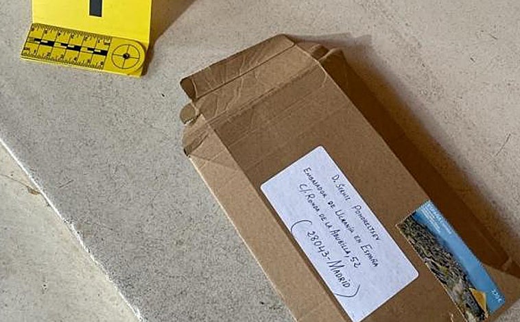 Imagen - Paquete enviado a la Embajada de Ucrania en España