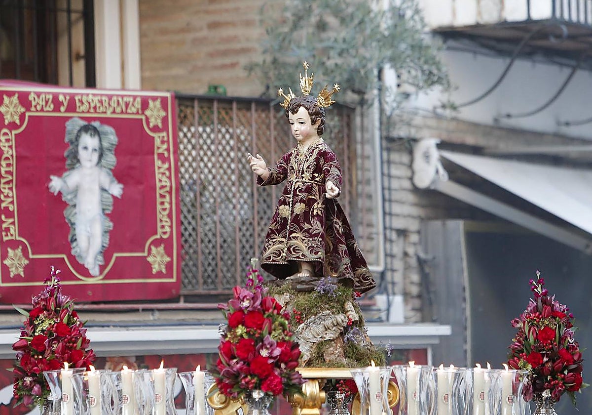 El NIño Jesús de la Compañía, en procesión, en imagen de archivo