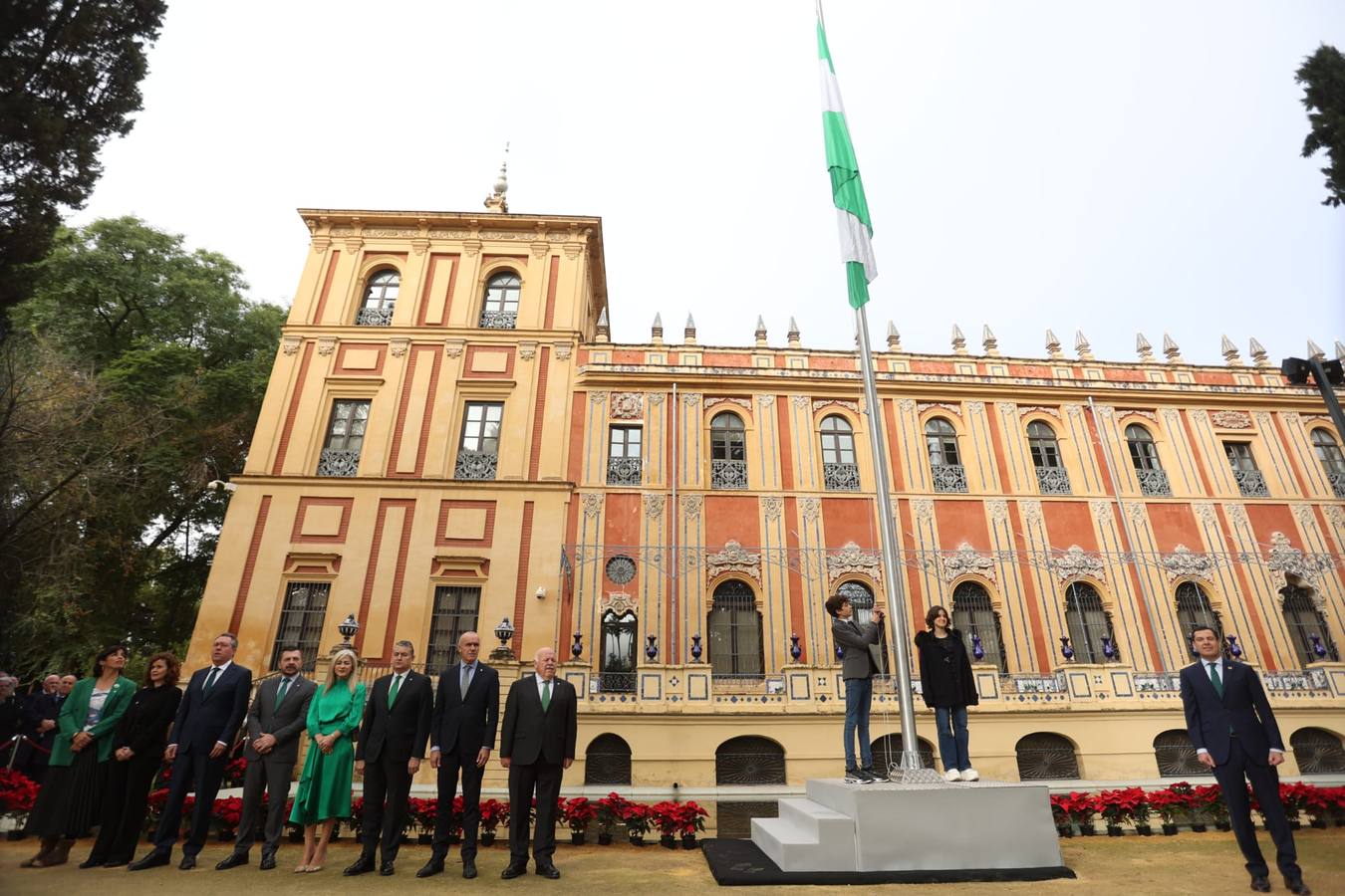 En imágenes, Andalucía celebra el Día de la Bandera en el Palacio de San  Telmo en Sevilla