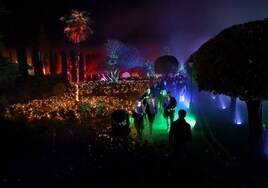 Naturaleza encendida en Córdoba | El espectáculo nocturno del Alcázar que hace furor