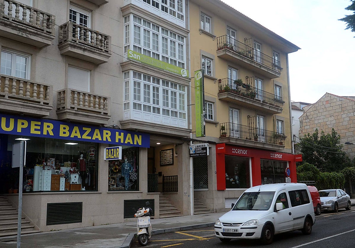 La inmobiliaria San Saturnino, en Cambados, el pasado viernes