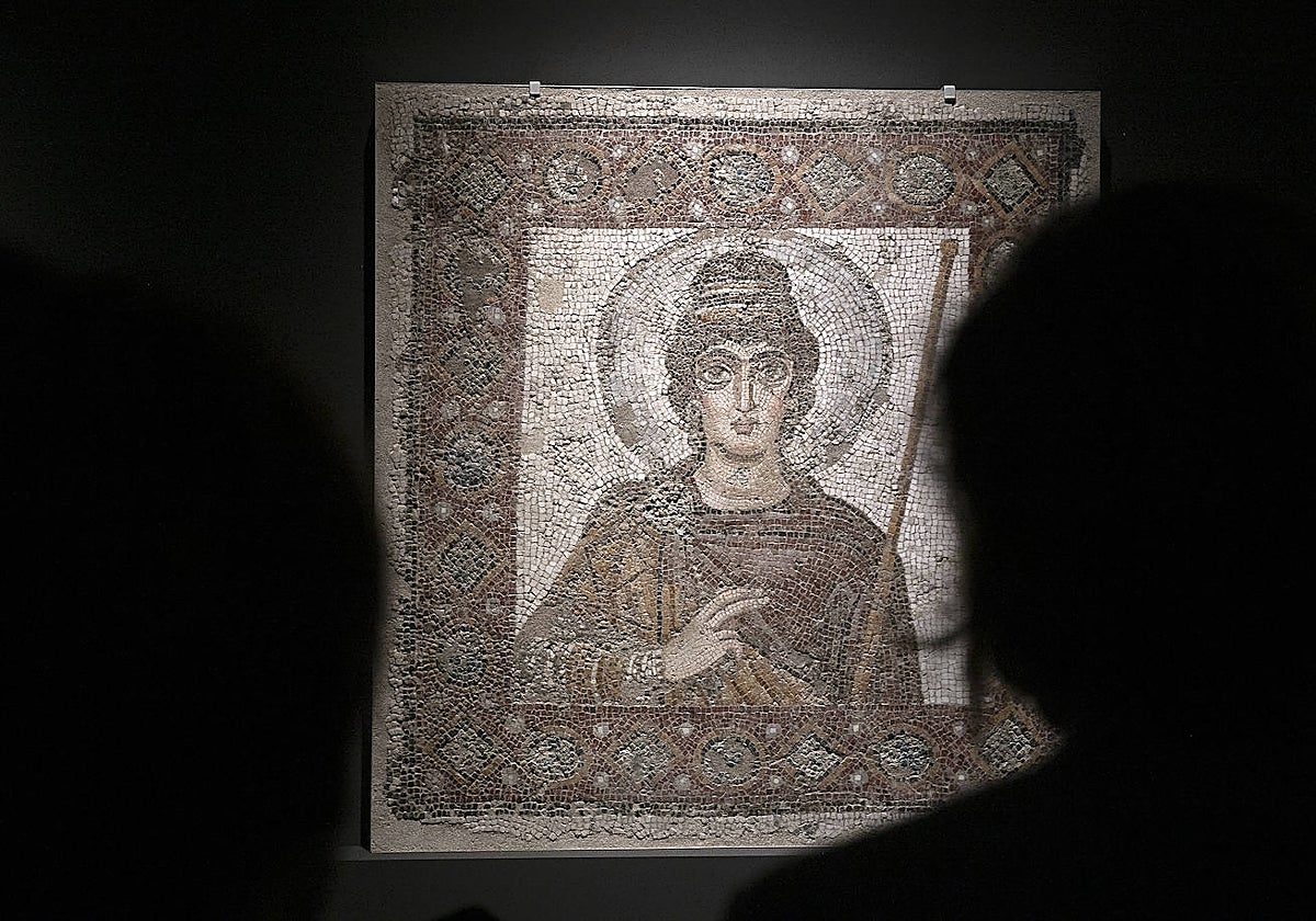 Mosaico conocido como 'La dama de Cartago', que puede corresponder a la emperatriz Teodora