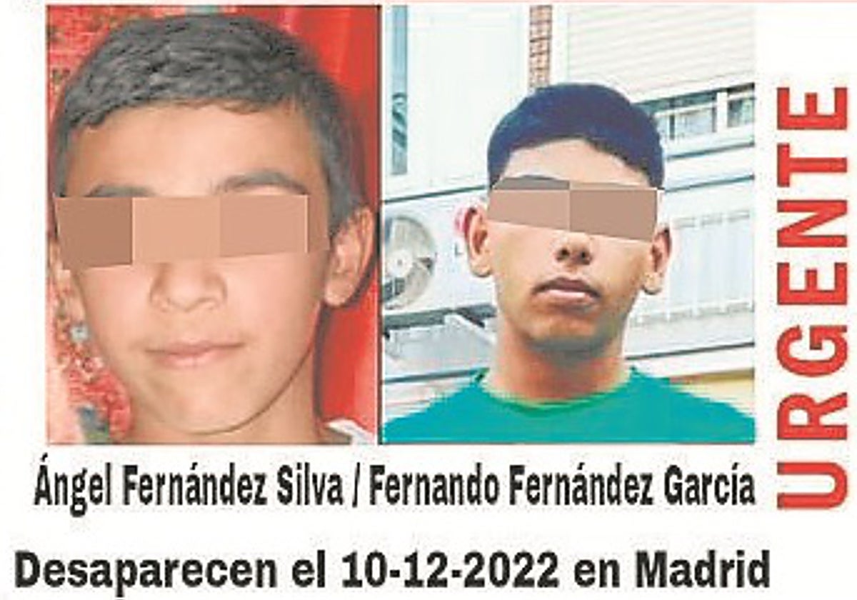 Ángel, de 11 años (izda.), y Fernando, de 17, los primos desaparecidos