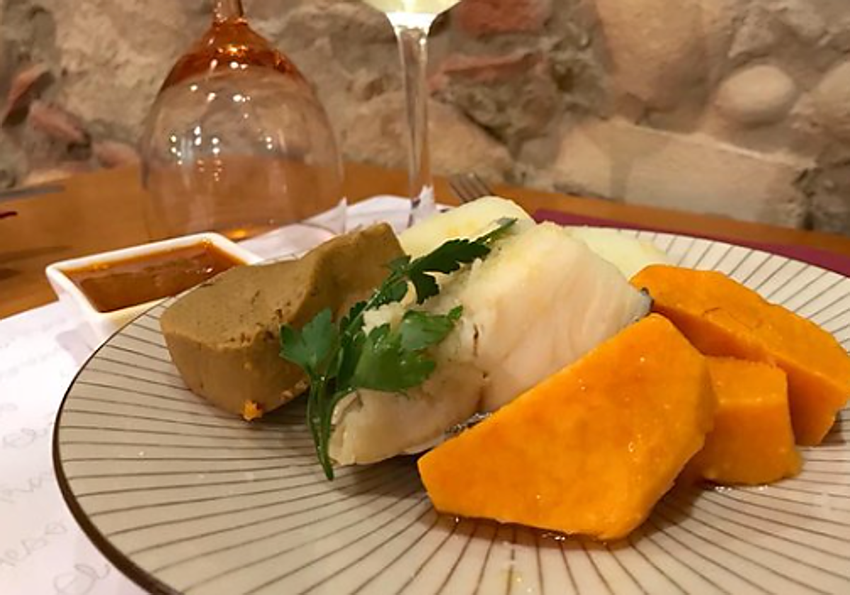 Sancocho canario en foto de archivo