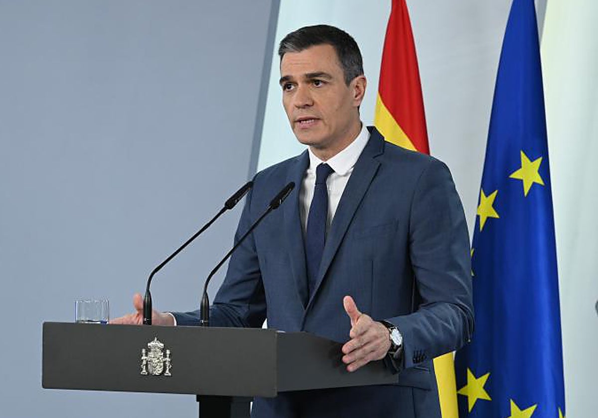 El presidente del Gobierno, Pedro Sánchez