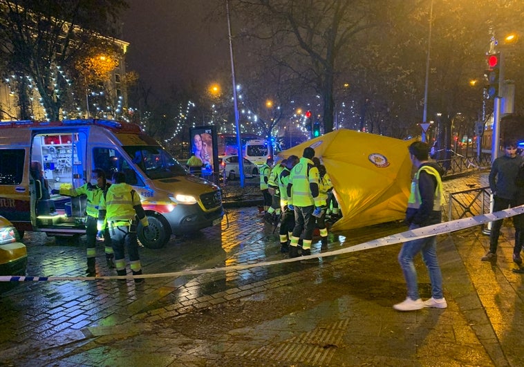 Muere un motorista de 23 años tras chocar con un VTC en el Paseo de la Castellana