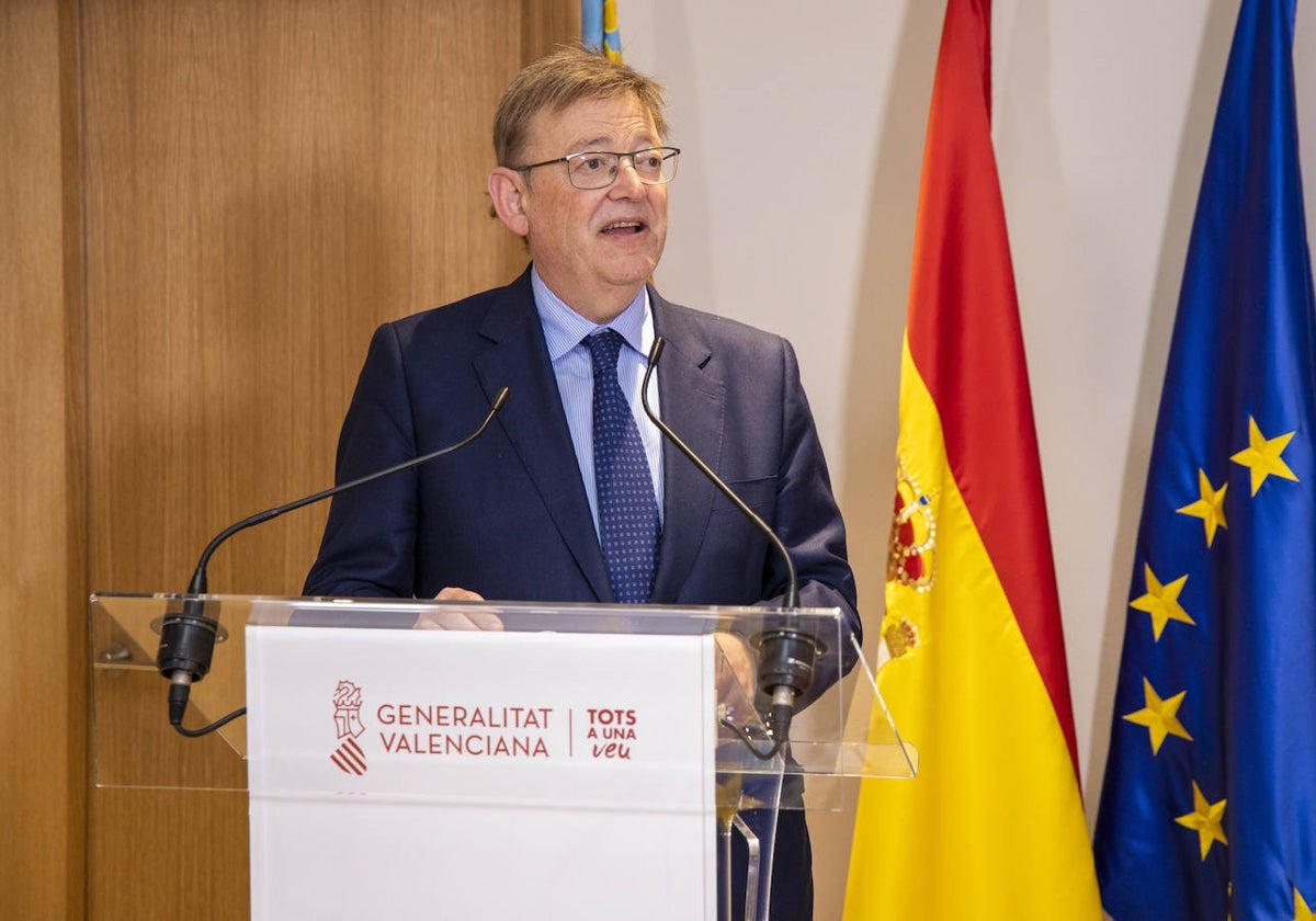 Imagen del presidente de la Generalitat, Ximo Puig