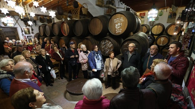 Turistas en bodegas Duende