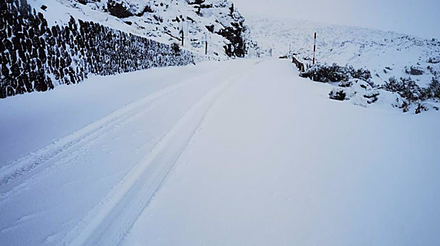 Nevada en el Teide (Tenerife)