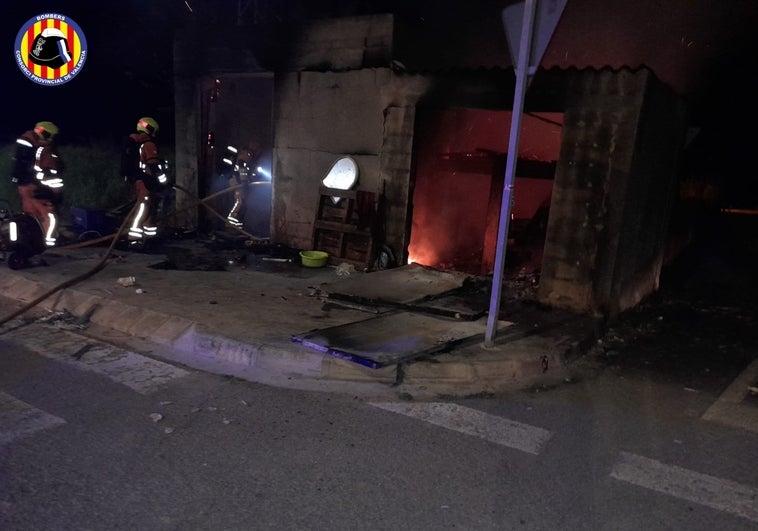 Una persona muere en un incendio en una caseta de un polígono industrial en Valencia