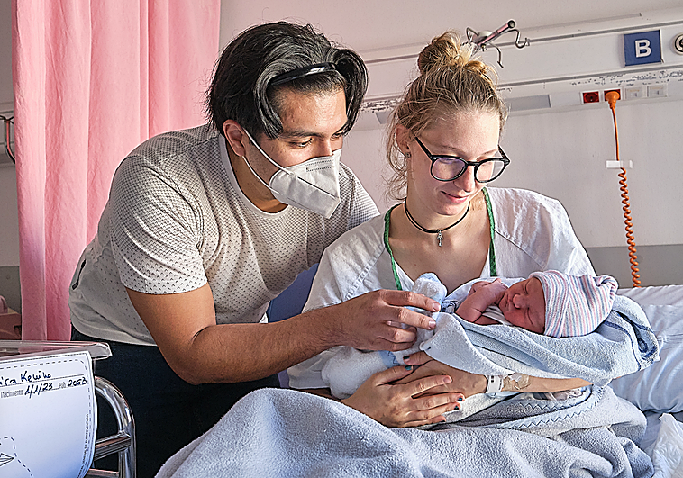 Amelia, el primer bebé canario de 2023, ha nacido en Fuerteventura