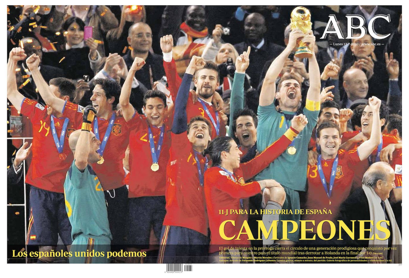  La España de Luis Enrique se quedó muy lejos de la segunda estrella, pero el 11 de julio de 2010 demostramos al mundo que una selección de bajitos podía llegar a lo más alto