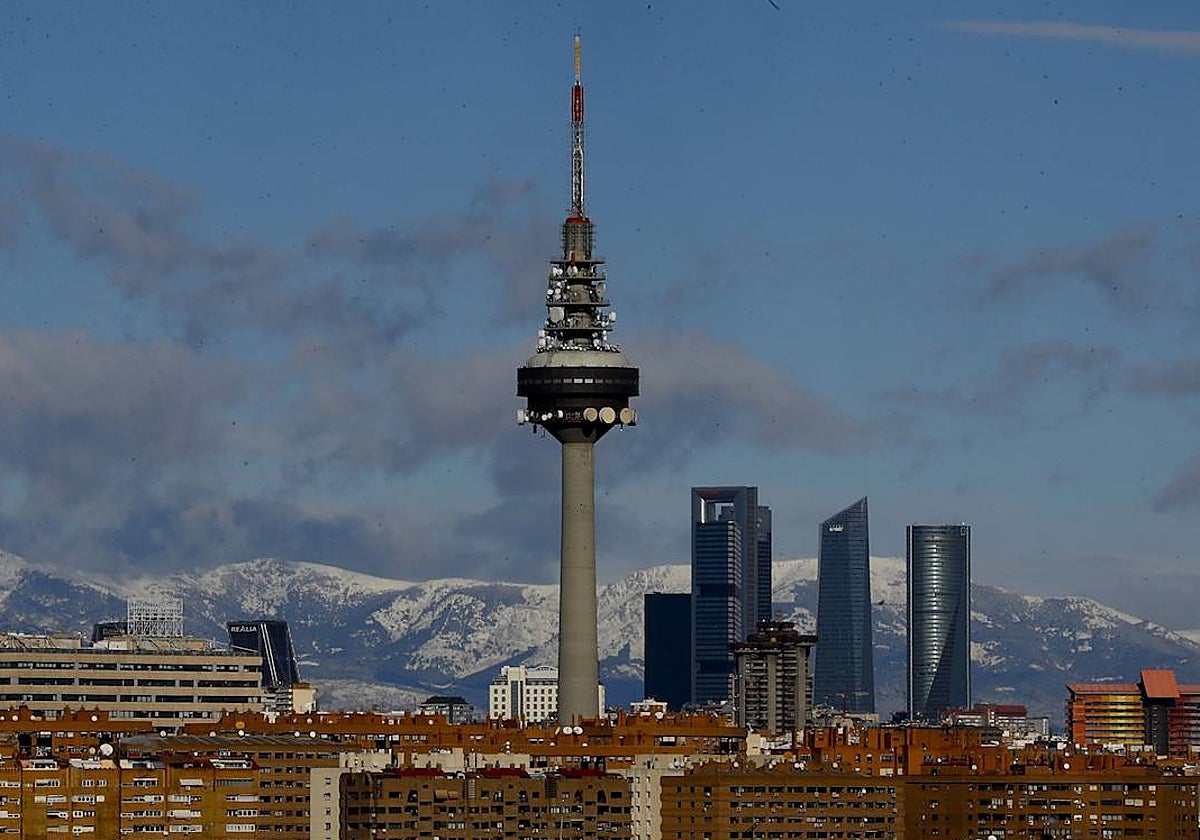 Vista de la capital sin contaminación