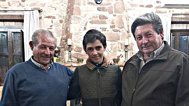 El novilero con sus apoderados