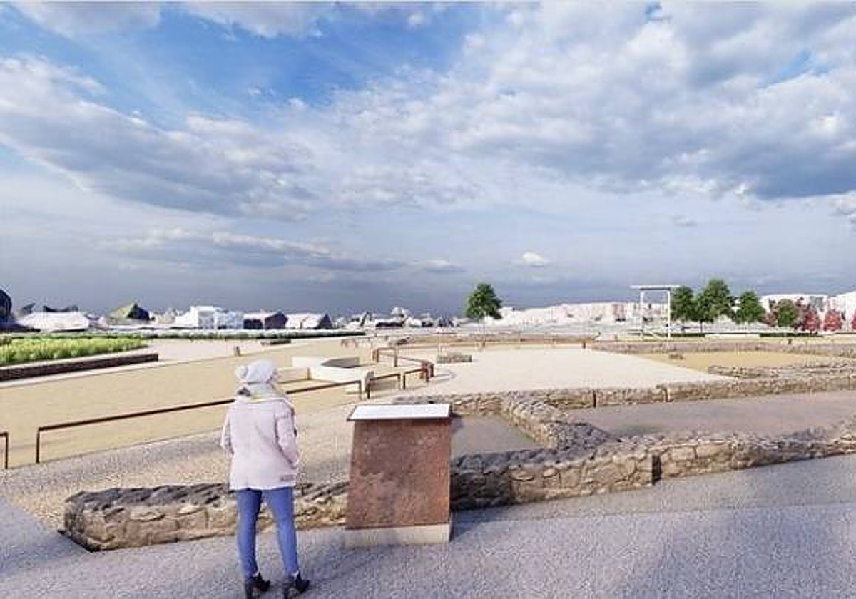 Fotomontaje del estudio de Arquitectura AMA