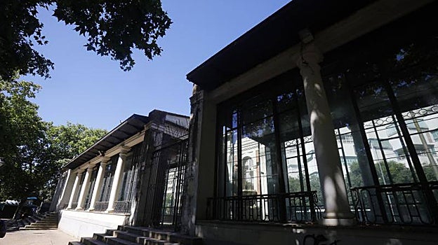 Vista exterior de la pérgola