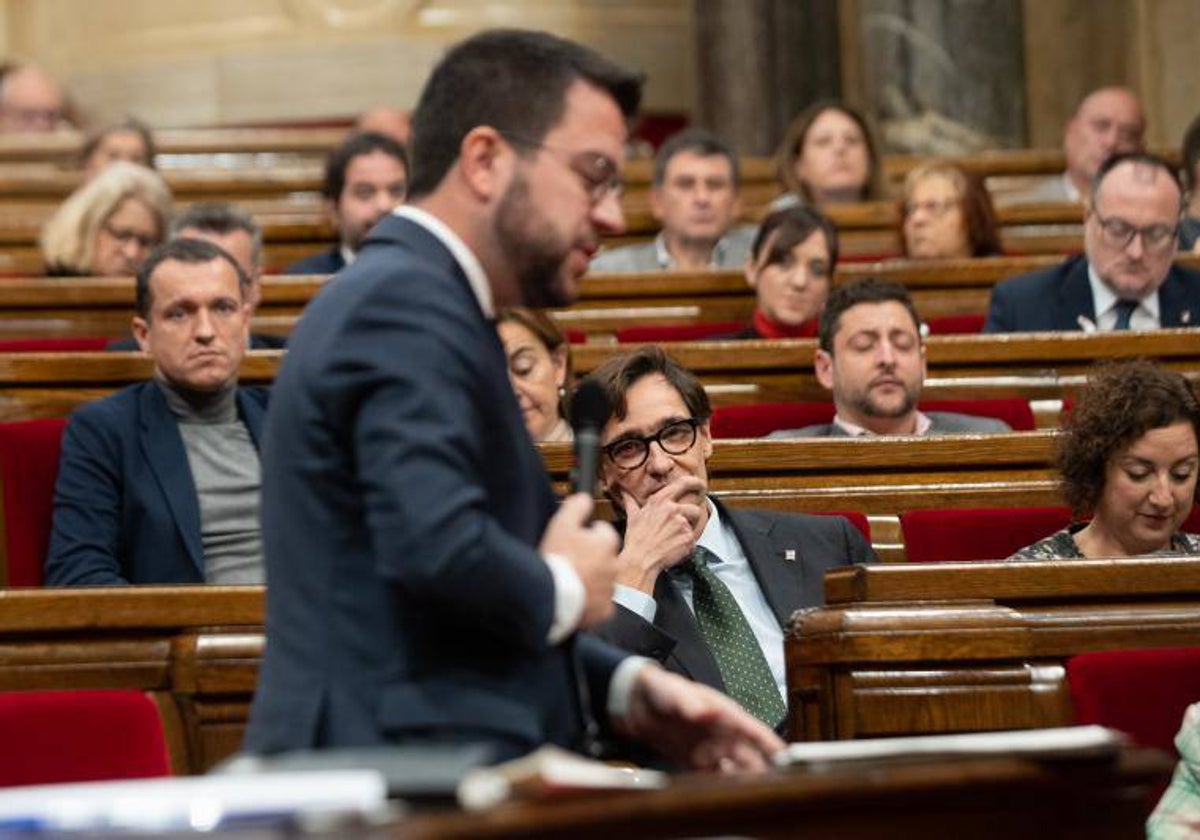 Sesión de control al Govern en el pleno del Parlament