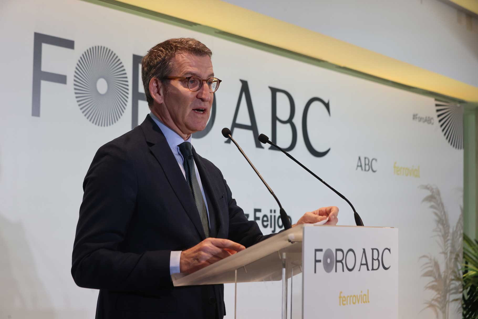 Alberto Núñez Feijóo durante su intervención