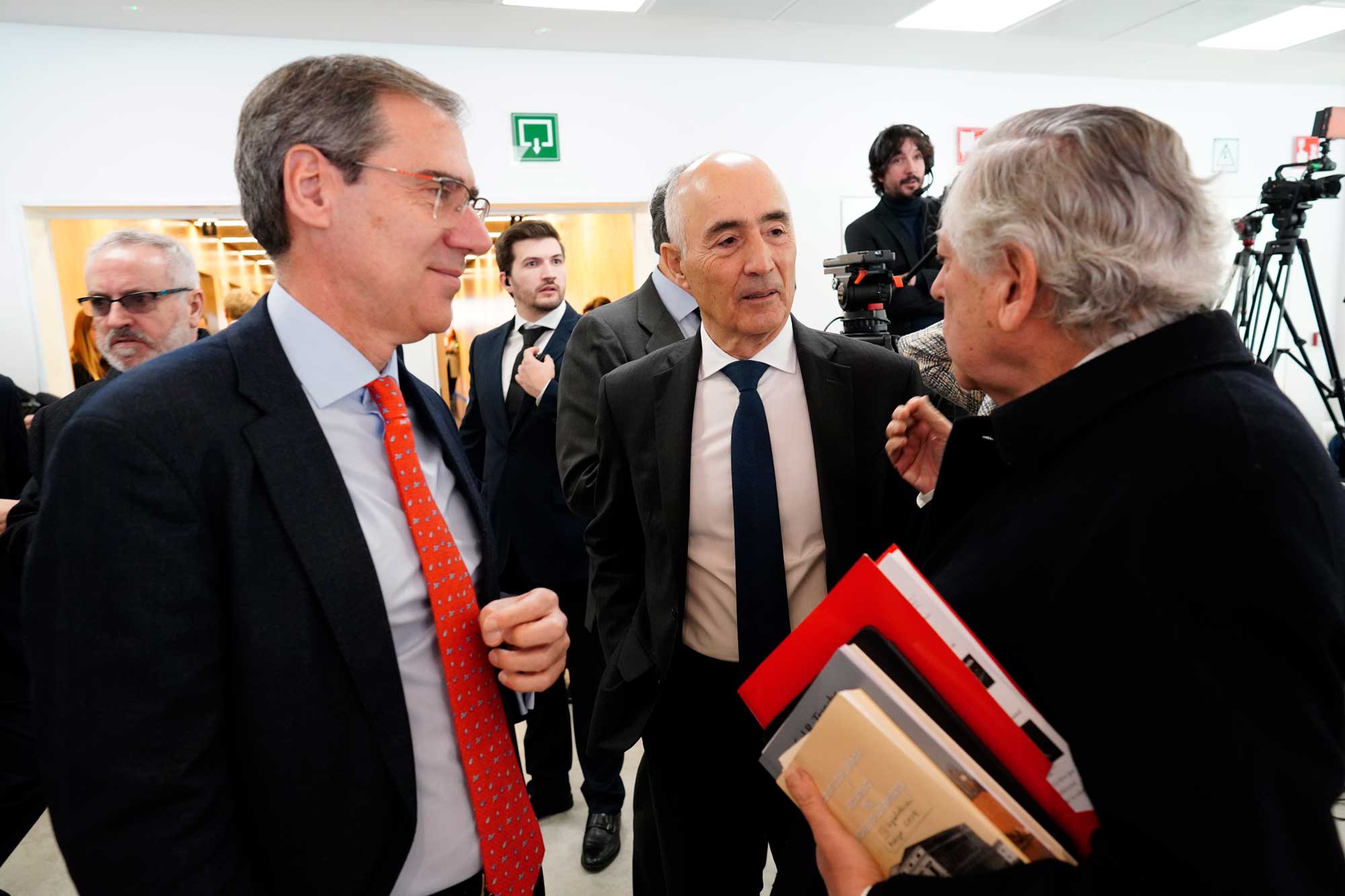 Ignacio Madridejos, Rafael del Pino y Miguel Ángel Aguilar