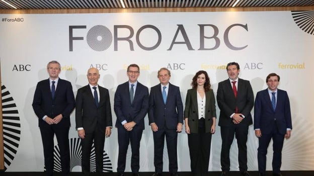 Políticos y empresarios arropan a Feijóo en el Foro ABC
